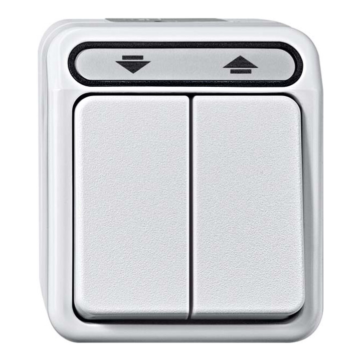 Merten Interrupteur volet roulant 1 pôle gris clair MEG3755-8029