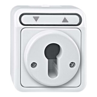 Merten Interrupteur volet roulant / à verrouillage gris clair MEG3717-8029