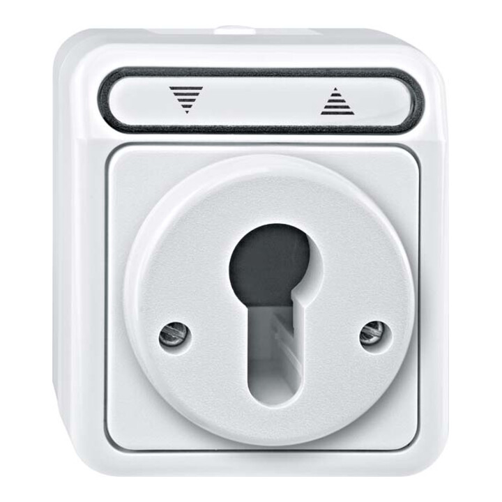 Merten Interrupteur volet roulant / à verrouillage gris clair MEG3717-8029