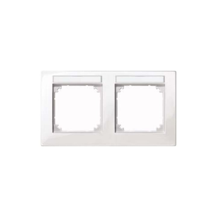 Merten M-PLAN-Rahmen 2f. beschriftbar, waager 514219