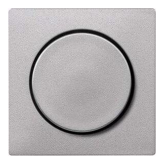 Merten Plaque centrale alu avec bouton rotatif MEG5250-0460