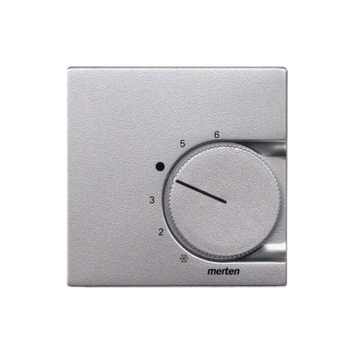 Merten Plaque centrale alu pour insert thermostat d’ambiance 536260