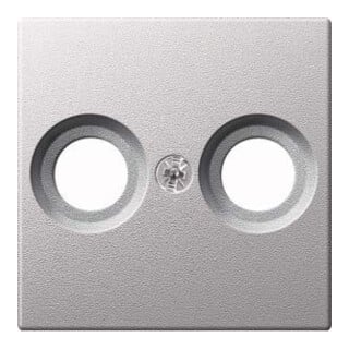 Merten Plaque centrale alu pour prise antenne MEG4122-0460