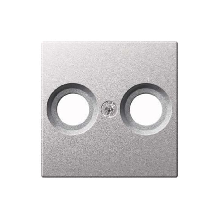 Merten Plaque centrale alu pour prise antenne MEG4122-0460