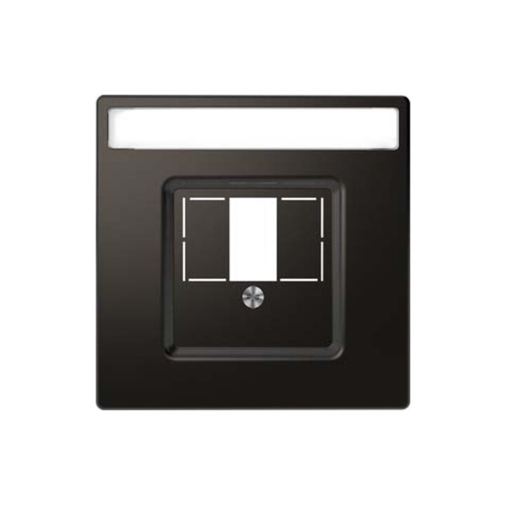 Merten Plaque centrale anthracite découpe rectangulaire MEG4250-6034