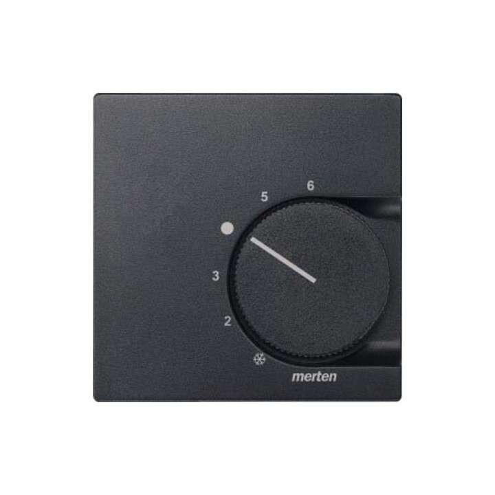 Merten Plaque centrale anthracite pour insert thermostat d’ambiance 536214