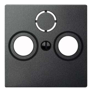 Merten Plaque centrale anthracite pour prise antenne 297514