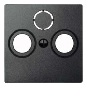 Merten Plaque centrale anthracite pour prise antenne 297514-1