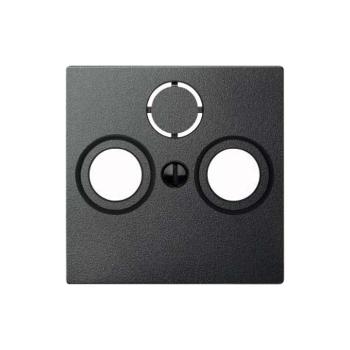 Merten Plaque centrale anthracite pour prise antenne 297514