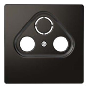 Merten Plaque centrale anthracite pour prises d’antenne MEG4123-6034-1
