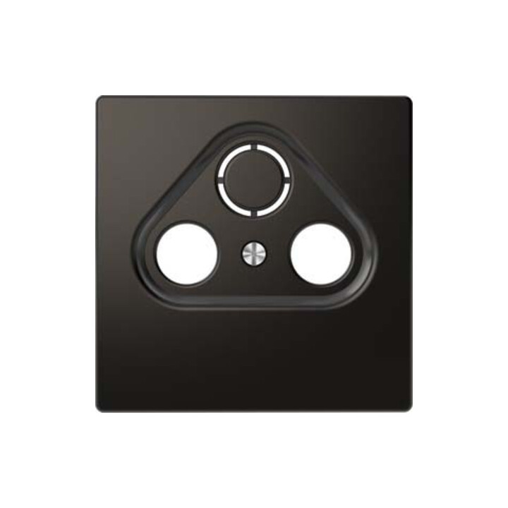 Merten Plaque centrale anthracite pour prises d’antenne MEG4123-6034