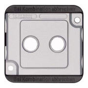Merten Plaque centrale mate/argent pour prise antenne 294660-1