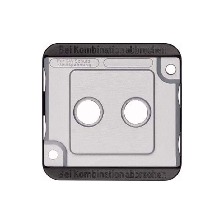 Merten Plaque centrale mate/argent pour prise antenne 294660