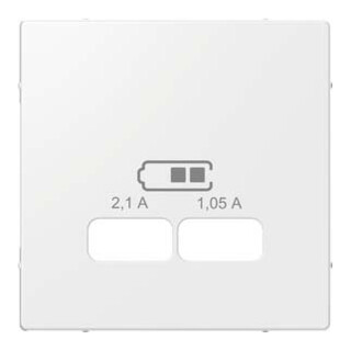 Merten Plaque centrale pws/brillant pour prise de charge USB MEG4367-0319