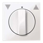 Merten Plaque centrale pws/gl pour insert à rouleaux 567119-1