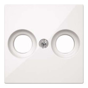 Merten Plaque centrale pws/gl pour prise d’antenne MEG4122-0319-1