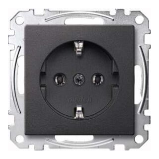 Merten Prise SCHUKO anthracite avec borne à vis MEG2301-0414