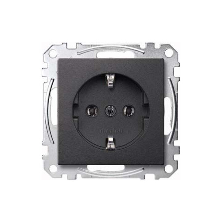 Merten Prise SCHUKO anthracite avec borne à vis MEG2301-0414