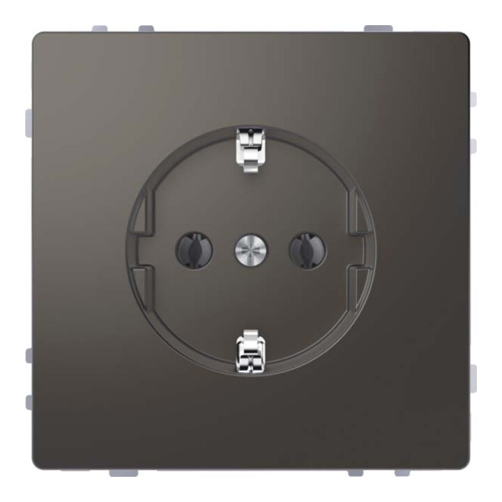 Merten Prise SCHUKO anthracite avec bornes à vis MEG2301-6034