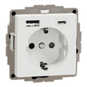 Merten Prise Schuko avec chargeur USB MEG2367-0325-1