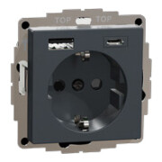 Merten Prise Schuko avec chargeur USB MEG2367-0414-1