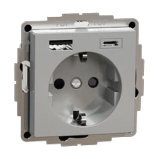 Merten Prise Schuko avec chargeur USB MEG2367-0460