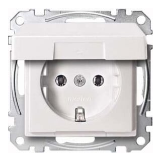 Merten Prise SCHUKO avec couvercle rabattable pws MEG2311-0419
