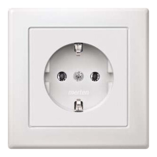 Merten Prise SCHUKO avec plaque de recouvrement complète pws MEG2301-1619