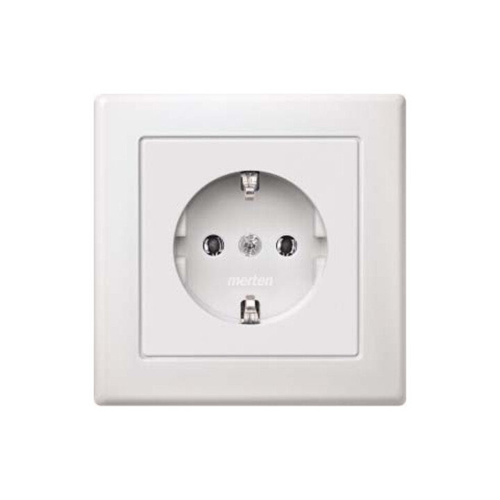 Merten Prise SCHUKO avec plaque de recouvrement complète pws MEG2301-1619