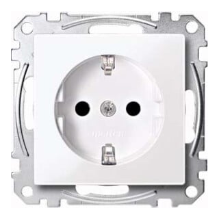 Merten Prise SCHUKO aws/gl avec borne de connexion MEG2300-0325