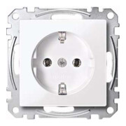 Merten Prise SCHUKO aws/gl avec borne de connexion MEG2301-0325-1