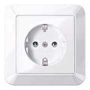 Merten Prise SCHUKO aws/gl avec plaque de recouvrement complète MEG2301-1025-1