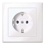 Merten Prise SCHUKO aws/gl avec plaque de recouvrement complète MEG2301-1425-1