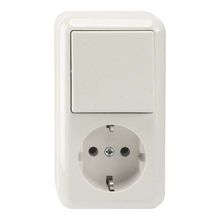Merten Prise SCHUKO combinée 1-polaire blanc polaire AP MEG3495-8719
