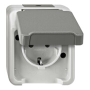 Merten Prise SCHUKO gris clair MEG2301-8029-1
