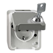 Merten Prise SCHUKO gris clair MEG2423-8029-1