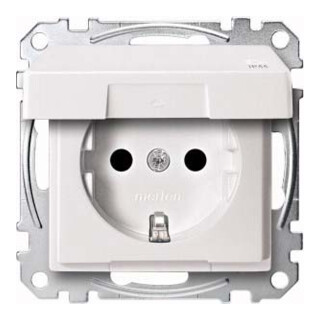 Merten Prise SCHUKO pws avec couvercle rabattable IP44 MEG2314-0419