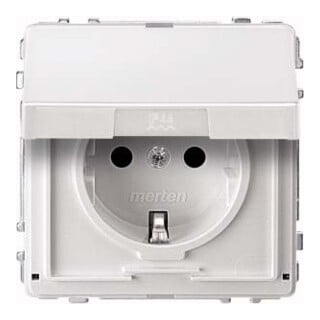 Merten Prise SCHUKO pws avec couvercle rabattable MEG2310-7219