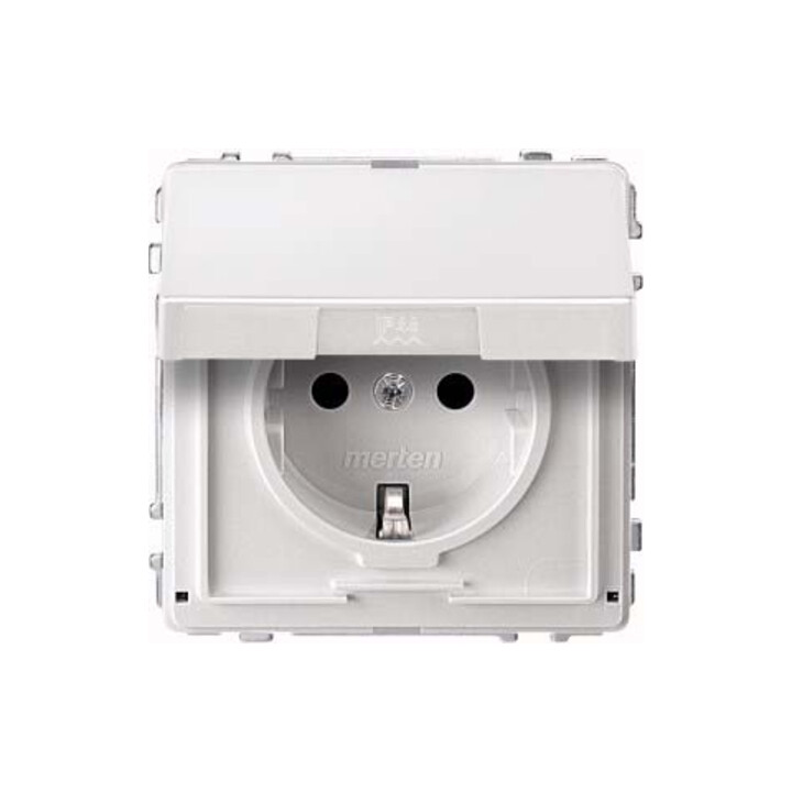 Merten Prise SCHUKO pws avec couvercle rabattable MEG2310-7219