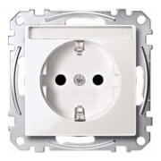 Merten Prise SCHUKO pws/gl avec champ d’écriture MEG2302-0319-1