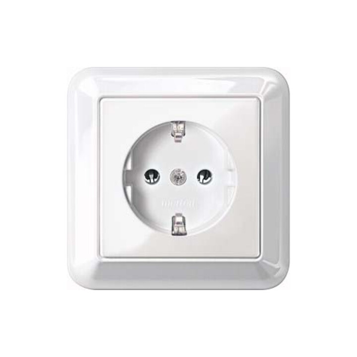 Merten Prise SCHUKO pws/gl avec plaque de recouvrement complète MEG2301-1219
