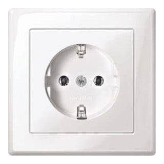 Merten Prise SCHUKO pws/gl avec plaque de recouvrement complète MEG2301-1419