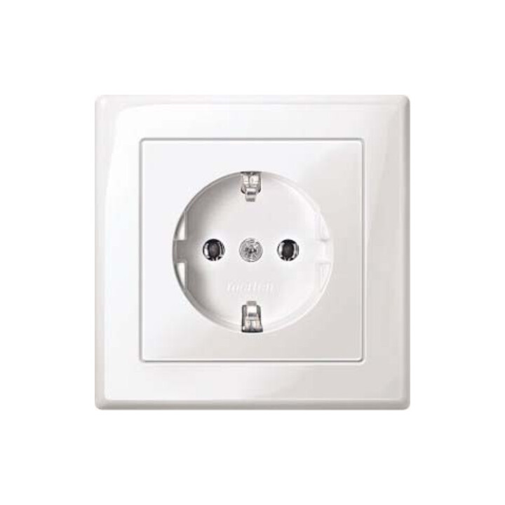 Merten Prise SCHUKO pws/gl avec plaque de recouvrement complète MEG2301-1419