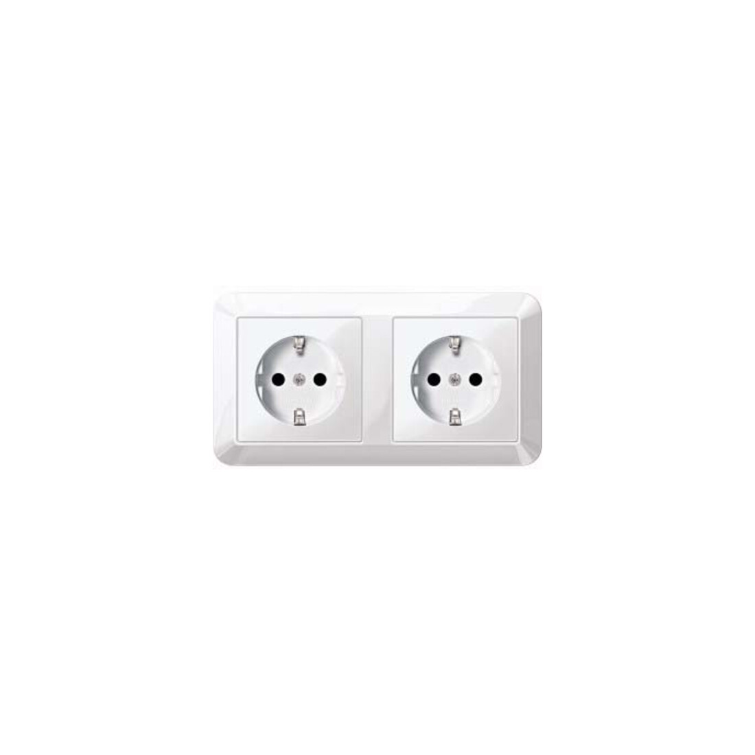 Merten Prise SCHUKO pws/gl double MEG2328-1019