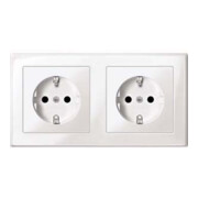 Merten Prise SCHUKO pws/gl double MEG2328-1419-1