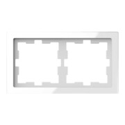 Merten Rahmen 2f.kristallws D-Life Glas MEG4020-6520-1