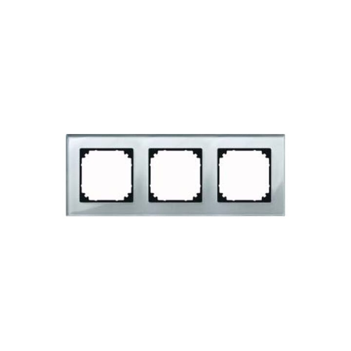 Merten Rahmen Glas 3f.diam/si waage/senkrecht 489360