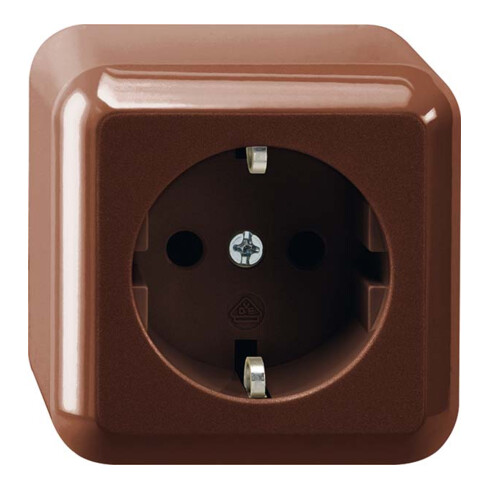 Merten SCHUKO-Steckdose braun AP MEG2301-8717