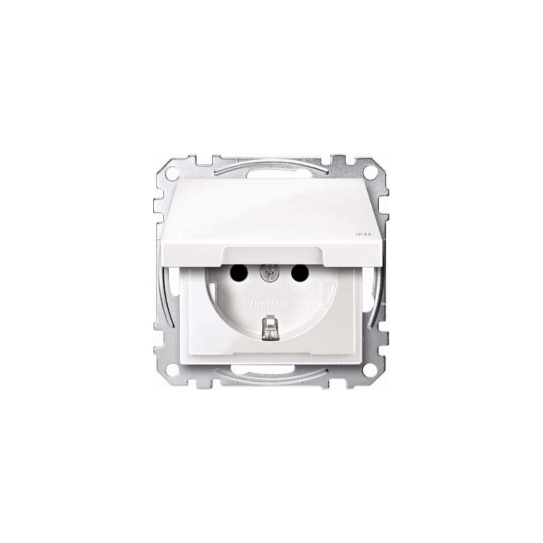 Merten SCHUKO-Steckdose pws Klappdeckel IP44 MEG2314-0319
