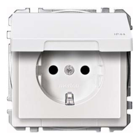 Merten SCHUKO-Steckdose pws Klappdeckel IP44 MEG2314-4019